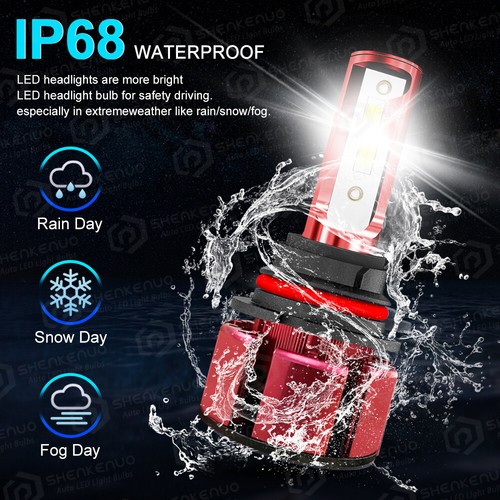 For Mitsubishi Endeavor 2006-2011 Combo 9007+H11 LED Headlight + Fog Light Bulbs - Picture 5 of 12