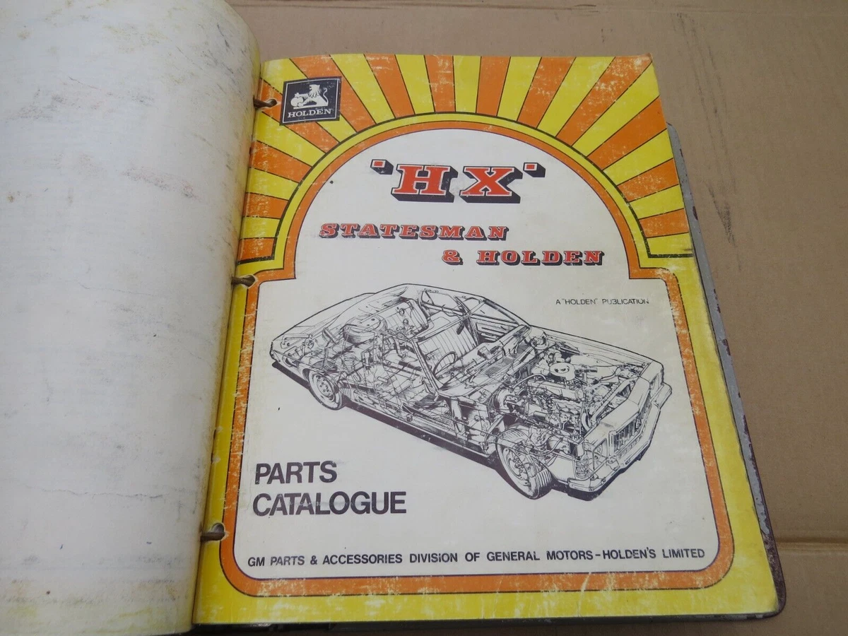 HX HOLDEN KINGSWOOD PARTS CATALOGUE MAY SUIT 2 DOOR COUPE SEDAN