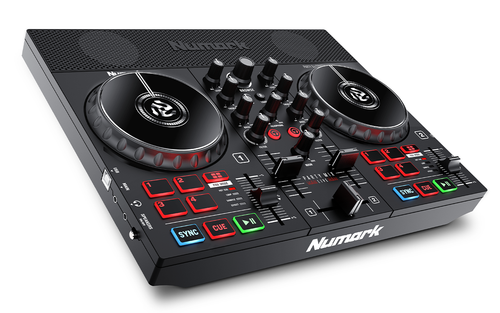 Party Mix Live DJ CONTROLLER W/ BUILT-IN LIGHT SHOW & SPEAKERS + MICROPHONE - Picture 3 of 7