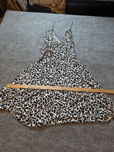 London Times Womens Sz 8Midi Dress Black and White Floral - Picture 9 of 11