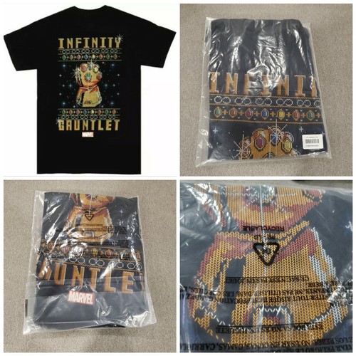 Funko INFINITY GAUNTLET 2XL Holiday Ugly Sweater Print Marvel Thanos Gems SHIRT - Picture 1 of 5