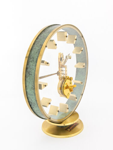 Jaeger-LeCoultre 8-day inline movement table desk clock from the 1960's - Picture 4 of 8