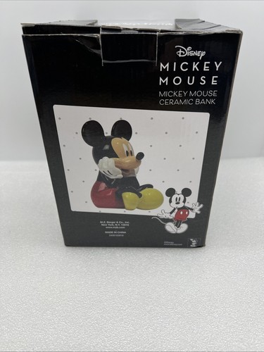 Mickey Mouse Ceramic Bank Fab NY New In Box! Box Shows Wear! - Picture 2 of 3