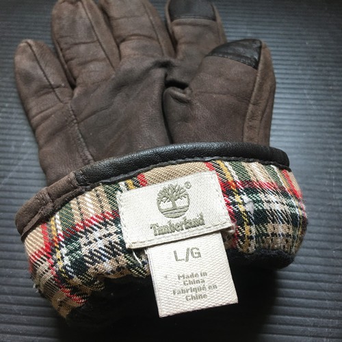 Timberland Mens Dark Brown Nubuck Glove W/ Touchscreen Touch-Tip Right Only Sz L - Picture 4 of 4