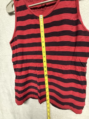 Mens Tank Top Red Striped XS G by Guess - Picture 8 of 8