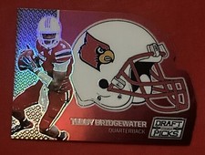 2016 Panini Prizm Draft 36 Teddy Bridgewater Louisville Helmet Die Cut 52