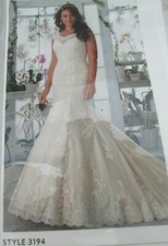 Mori Lee Wedding Dress #3194  Ivory/Champagne - Size 22 