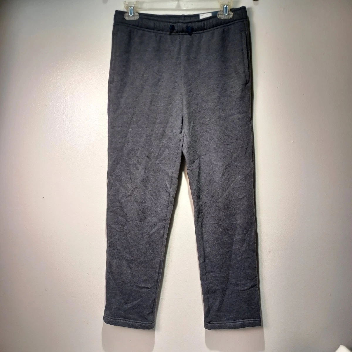 TEK GEAR Ultrasoft Fleece Gray Pants L (14/16) Inseam 29 Elastic Waist NWT