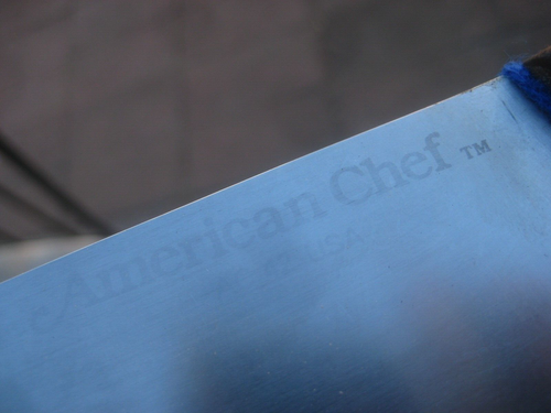 Cuchillo de Chef Vintage 8" Hoja CHICAGO CUTLERY AC 42 ** y Mango Curvo EE. UU. - Imagen 3 de 11