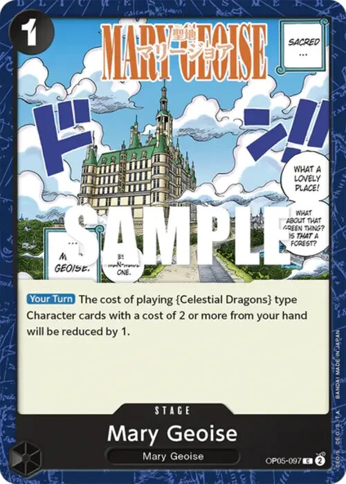 【PORTERNA】Mary Long One Piece OP05-097, C, Mary Geoise One Piece Awakening of the New Era