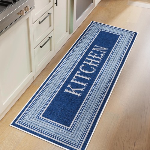 Non Skid Washable Kitchen Runner Rug - Ultra-Thin 70 % Cotton Kitchen Floor Mat - Picture 151 of 164