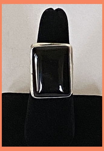 ¡Anillo de plata esterlina de ónix negro natural creado artesanalmente de la India! - Imagen 5 de 6
