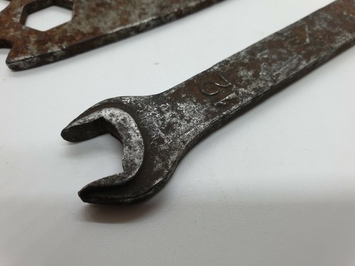 set of 5x SOVIET VINTAGE WRENCH MADE IN USSR - OPEN ENDED SPANNER - Picture 6 of 9