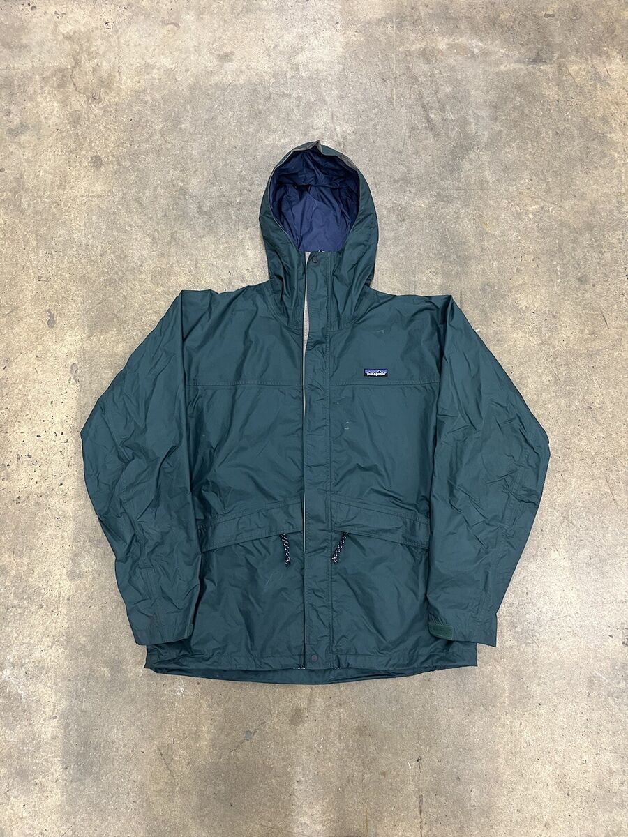 Vintage 90's Patagonia Green Storm Jacket Size Large Full Vintage 90's Patagonia Green Storm Jacket Size Large Full