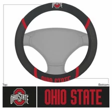 New NCAA Ohio State Buckeyes Car Truck Universal Fit Steering Wheel Cover