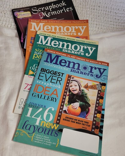 Memory Makers Scrapbooking Magazines Lot of 4 Scrapbook Memories 2007/8 1998 - Picture 1 of 6