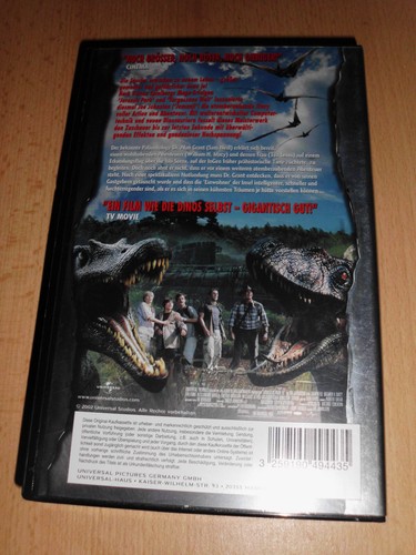 VHS Videokassette Jurassic Park 3 - Bild 2 von 2