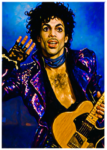 PRINCE * Purple Rain * Custom ACEO * Fun Novelty * MUSIC ARTIST * Art Card * ATC