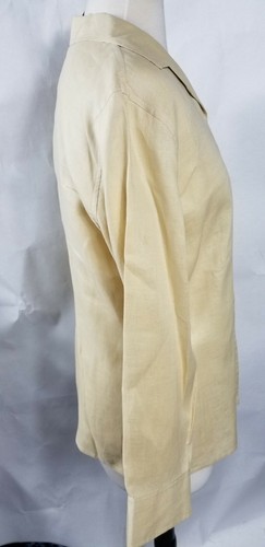 International concepts Womens Button Down Size 10 100% Linen Long Sleeve - Picture 2 of 5