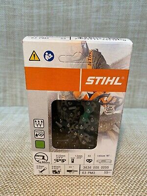 Stihl 3636 005 0055 Chainsaw Chain 63PM3 55, 3/8