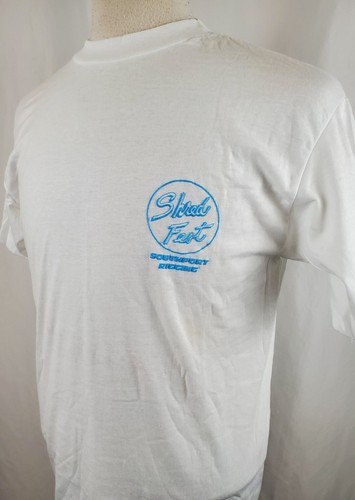 Vintage Shred Fest Windsurfing T-Shirt Large Single Stitch 50/50 Deadstock, 80s - Picture 6 of 8