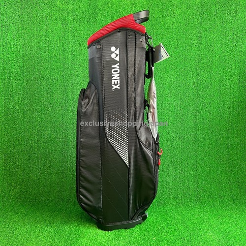 Yonex Golf Compact Stand Bag 8.5 x 46" 1.6kg Lightweight Black / Red 2023 Model - Picture 5 of 15
