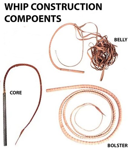 Cuero Canguro Bullwhip Premium Marrón 16 Trenzas Fuerte Grieta Núcleo de Acero - Imagen 9 de 10