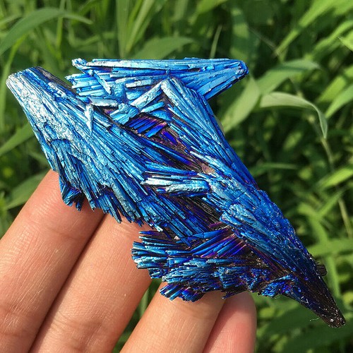 Natural Quartz Crystal Gem Rainbow Titanium Cluster Mineral Specimen Healing USA - Foto 10 di 10