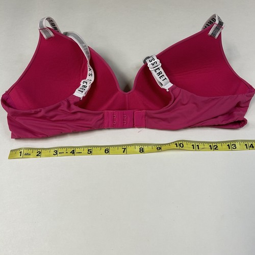 Victoria's Secret 36B T-Shirt leicht gefüttert BH ohne Bügel einfarbig rosa Spruch 2226 - Bild 5 von 13