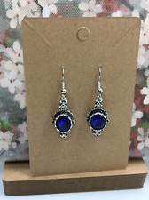 1.5 Inch Silver-tone Earring Teardrop Set Dangle Drop Hook New Free Ship 2885