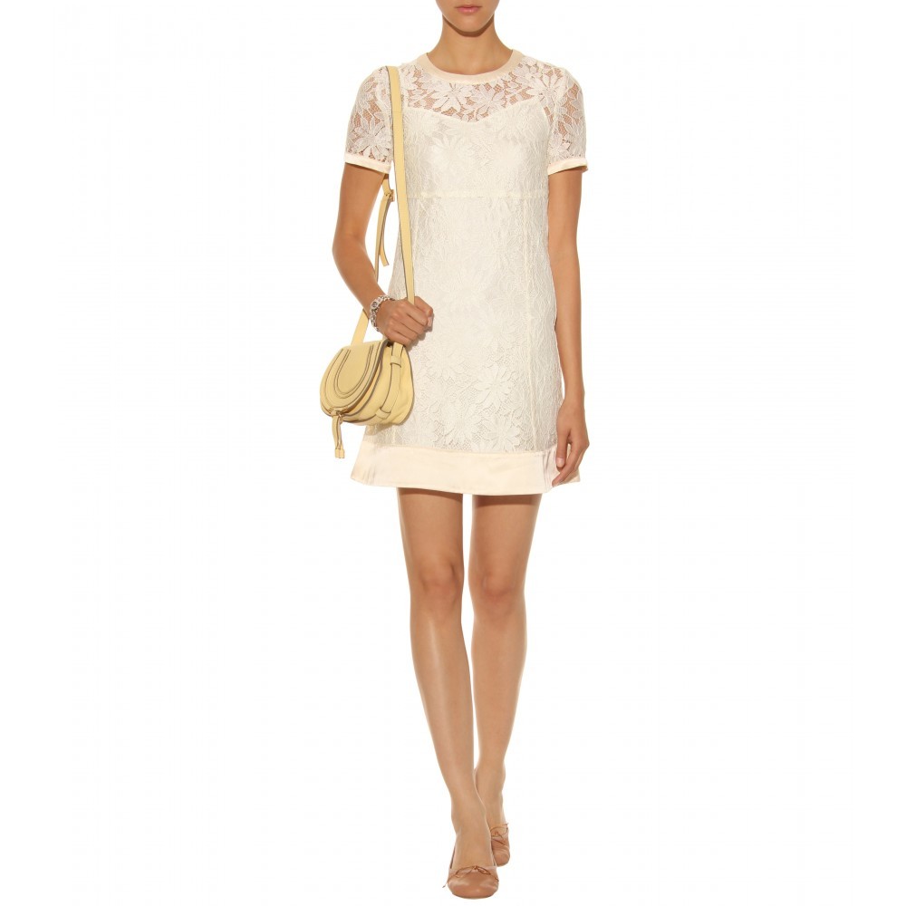 NEW NWT MARC by MARC JACOBS IVORY LACE & SILK BLEND DRESS SZ 2 NEW NWT MARC by MARC JACOBS IVORY LACE & SILK BLEND DRESS SZ 2