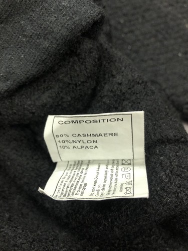 CHANEL Size 36 Knitted Textured Cashmere Blend Black Cardigan - Picture 13 of 13