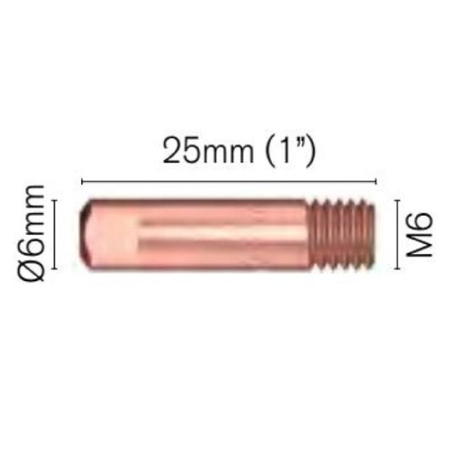0.9mm Mig Tips Pack of 5 Binzel Type for Air Welders MCT-095U NEW - Picture 2 of 2