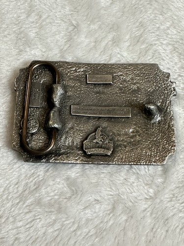 Hebilla de cinturón vintage 1990 Siskiyou Buckle Company veterano de la Guerra de Corea - Imagen 2 de 4
