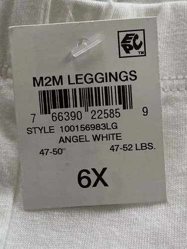 Epic Threads Girls Holiday Snowflake Leggings Angel White 6X NWT $16 - Picture 6 of 7