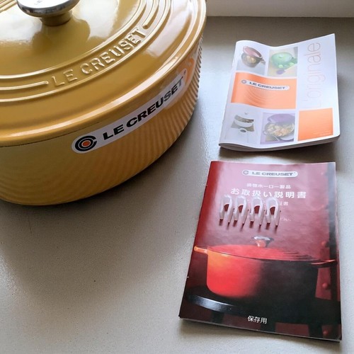 Le Creuset Cocotte Oval HONEY 25cm rare NEW JP - Picture 6 of 7