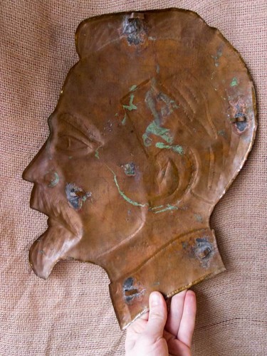 Old KGB NKVD CCCP DZERZHINSKY Bust 16"=40cm Militia POLICE PLAQUE Soviet Russian - Picture 6 of 6