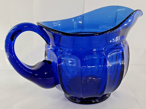 Vintage Old Williamsburg Ohio Imperial Glass Cobalt Blue 42oz Beverage Pitcher - Picture 9 of 24