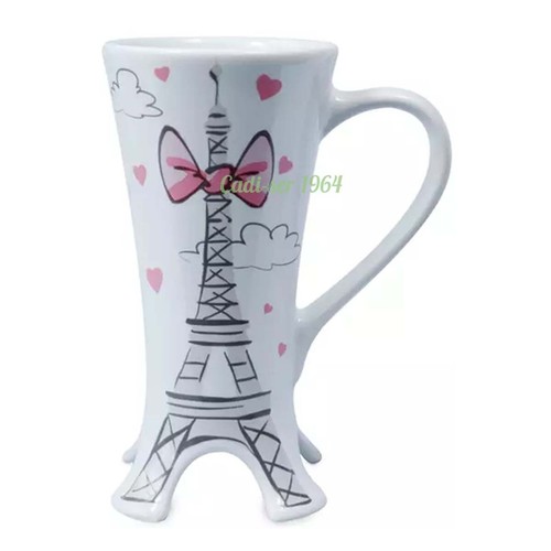 Disney Store Aristocats Marie Mug 'Bonjour' Eiffel Tower Mug NEW GENUINE - Picture 10 of 12