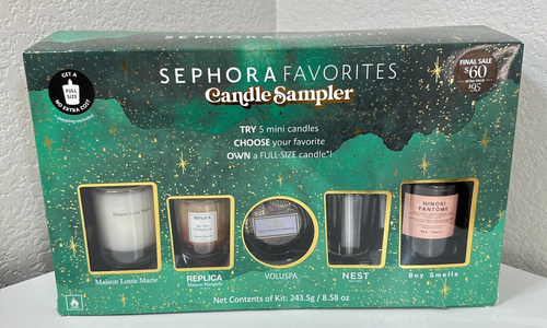 Sephora Favorites 2023 Mini Juego de Muestreador de Velas Set de Regalo en Caja 5 Mini Velas - Imagen 8 de 12