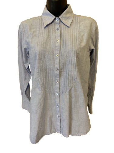 Cabi Womens Blouse Size Small Long Sleeve Shirt Blue Button Down Career Top - Picture 1 of 10