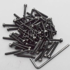 50pcs M2.5 x 20 Allen Hex Socket Cap Head Screw Ultra Hard Alloy Steel Bolt +Key
