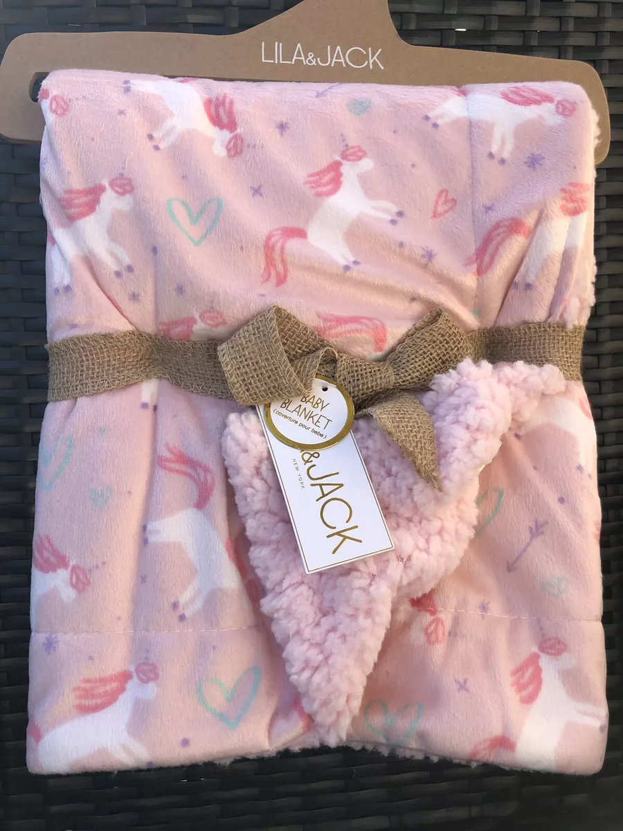 Lila and jack unicorn blanket sale