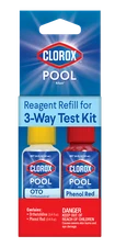Pool  Spa Test Kit Refill  3-Way Reagent Clorox Like a Pro NEW Free Phone APP