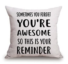 Throw Pillow Covers Inspirational Gifts for Women, Sometimes You Forget Tss92