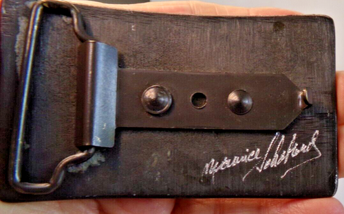 Vintage 1976 Signed Belt Buckle - OLD CUSTOM HOUSE Sag Harbor NY New old stock - Picture 5 of 5