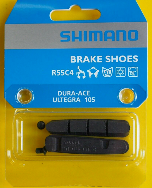 Shimano R55c4 a Road Bicycle Brake Pads Carbon Bike Rims Pair for sale