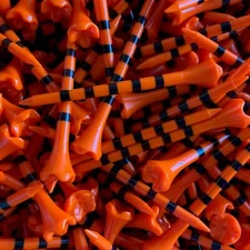 100 New 3 1/4 Evolution EXTREME Trajectory System Citrus Orange 3.25 Golf Tees