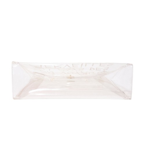 HERMES Vinyl Kelly 40 Hand Beach Bag Clear SOUVENIR DE L'EXPOSITION 1997 - Picture 4 of 9