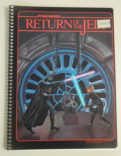 Cuaderno espiral Star Wars El Retorno del Jedi 1983 Stuart Hall Vader Luke - Imagen 1 de 6